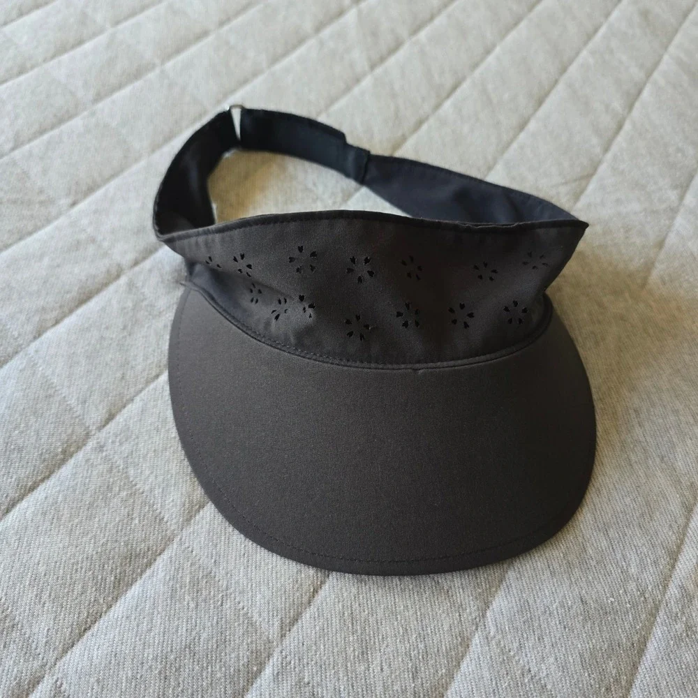 Lululemon Shady Lady Run Visor Black Lightweight Swift fabric